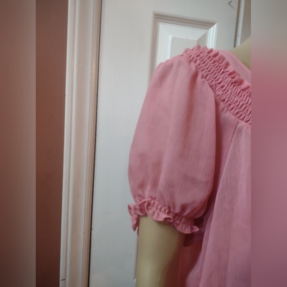Apt 9 women's size large pink blouse shirt top - Picture 2 of 7